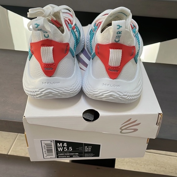 New in box Under Armour Curry Flow White Daiquiri size 5.5 women 4 men - Picture 5 of 5